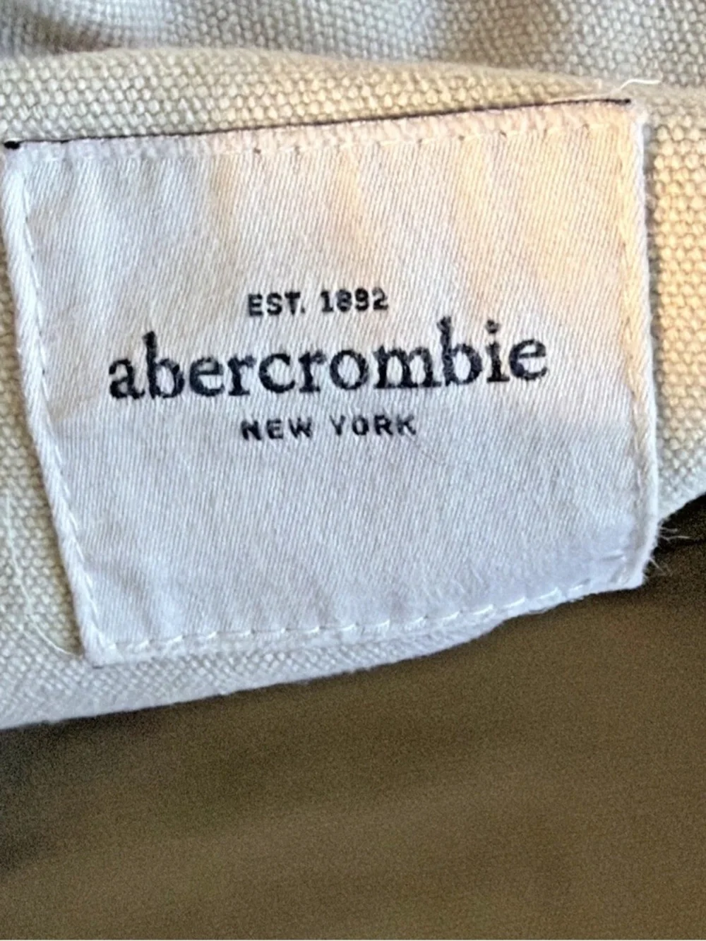 Abercrombie & Fitch Canvas Tote Bag Y2K